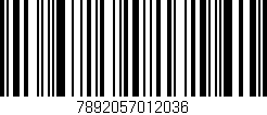 Código de barras (EAN, GTIN, SKU, ISBN): '7892057012036'