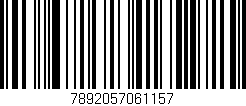 Código de barras (EAN, GTIN, SKU, ISBN): '7892057061157'