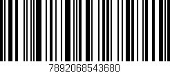 Código de barras (EAN, GTIN, SKU, ISBN): '7892068543680'