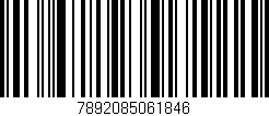 Código de barras (EAN, GTIN, SKU, ISBN): '7892085061846'