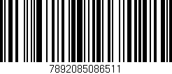 Código de barras (EAN, GTIN, SKU, ISBN): '7892085086511'