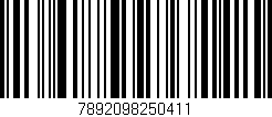 Código de barras (EAN, GTIN, SKU, ISBN): '7892098250411'