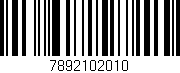 Código de barras (EAN, GTIN, SKU, ISBN): '7892102010'