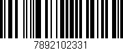 Código de barras (EAN, GTIN, SKU, ISBN): '7892102331'