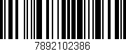 Código de barras (EAN, GTIN, SKU, ISBN): '7892102386'