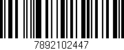 Código de barras (EAN, GTIN, SKU, ISBN): '7892102447'