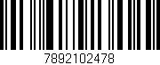 Código de barras (EAN, GTIN, SKU, ISBN): '7892102478'