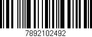 Código de barras (EAN, GTIN, SKU, ISBN): '7892102492'