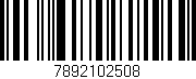 Código de barras (EAN, GTIN, SKU, ISBN): '7892102508'