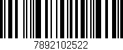 Código de barras (EAN, GTIN, SKU, ISBN): '7892102522'