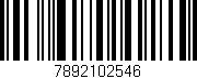 Código de barras (EAN, GTIN, SKU, ISBN): '7892102546'