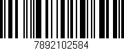 Código de barras (EAN, GTIN, SKU, ISBN): '7892102584'