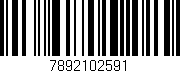 Código de barras (EAN, GTIN, SKU, ISBN): '7892102591'