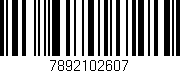 Código de barras (EAN, GTIN, SKU, ISBN): '7892102607'