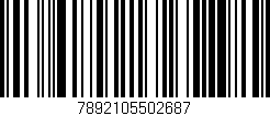 Código de barras (EAN, GTIN, SKU, ISBN): '7892105502687'
