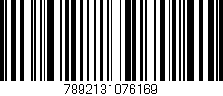 Código de barras (EAN, GTIN, SKU, ISBN): '7892131076169'