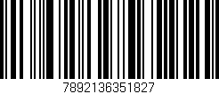 Código de barras (EAN, GTIN, SKU, ISBN): '7892136351827'