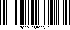 Código de barras (EAN, GTIN, SKU, ISBN): '7892136599618'