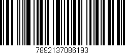 Código de barras (EAN, GTIN, SKU, ISBN): '7892137086193'