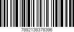 Código de barras (EAN, GTIN, SKU, ISBN): '7892138378396'