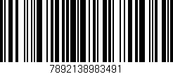 Código de barras (EAN, GTIN, SKU, ISBN): '7892138983491'