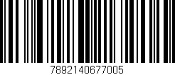 Código de barras (EAN, GTIN, SKU, ISBN): '7892140677005'