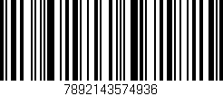 Código de barras (EAN, GTIN, SKU, ISBN): '7892143574936'