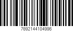 Código de barras (EAN, GTIN, SKU, ISBN): '7892144104996'