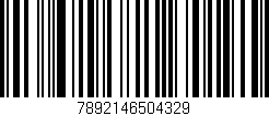 Código de barras (EAN, GTIN, SKU, ISBN): '7892146504329'