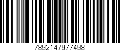Código de barras (EAN, GTIN, SKU, ISBN): '7892147977498'