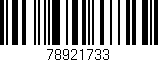 Código de barras (EAN, GTIN, SKU, ISBN): '78921733'