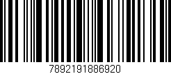 Código de barras (EAN, GTIN, SKU, ISBN): '7892191886920'
