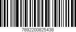 Código de barras (EAN, GTIN, SKU, ISBN): '7892200825438'
