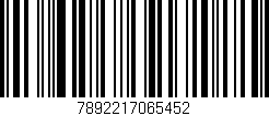 Código de barras (EAN, GTIN, SKU, ISBN): '7892217065452'