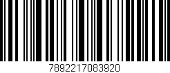 Código de barras (EAN, GTIN, SKU, ISBN): '7892217083920'