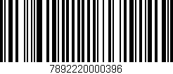 Código de barras (EAN, GTIN, SKU, ISBN): '7892220000396'