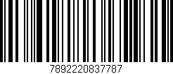 Código de barras (EAN, GTIN, SKU, ISBN): '7892220837787'