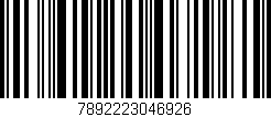 Código de barras (EAN, GTIN, SKU, ISBN): '7892223046926'
