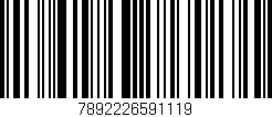 Código de barras (EAN, GTIN, SKU, ISBN): '7892226591119'