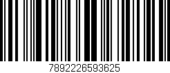 Código de barras (EAN, GTIN, SKU, ISBN): '7892226593625'