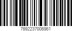 Código de barras (EAN, GTIN, SKU, ISBN): '7892237006961'