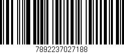 Código de barras (EAN, GTIN, SKU, ISBN): '7892237027188'