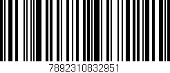 Código de barras (EAN, GTIN, SKU, ISBN): '7892310832951'