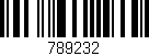 Código de barras (EAN, GTIN, SKU, ISBN): '789232'