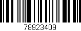 Código de barras (EAN, GTIN, SKU, ISBN): '78923409'
