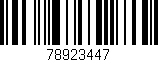 Código de barras (EAN, GTIN, SKU, ISBN): '78923447'