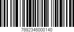 Código de barras (EAN, GTIN, SKU, ISBN): '7892346000140'