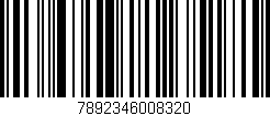 Código de barras (EAN, GTIN, SKU, ISBN): '7892346008320'