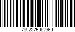 Código de barras (EAN, GTIN, SKU, ISBN): '7892375982660'