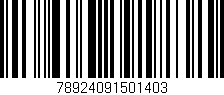 Código de barras (EAN, GTIN, SKU, ISBN): '78924091501403'